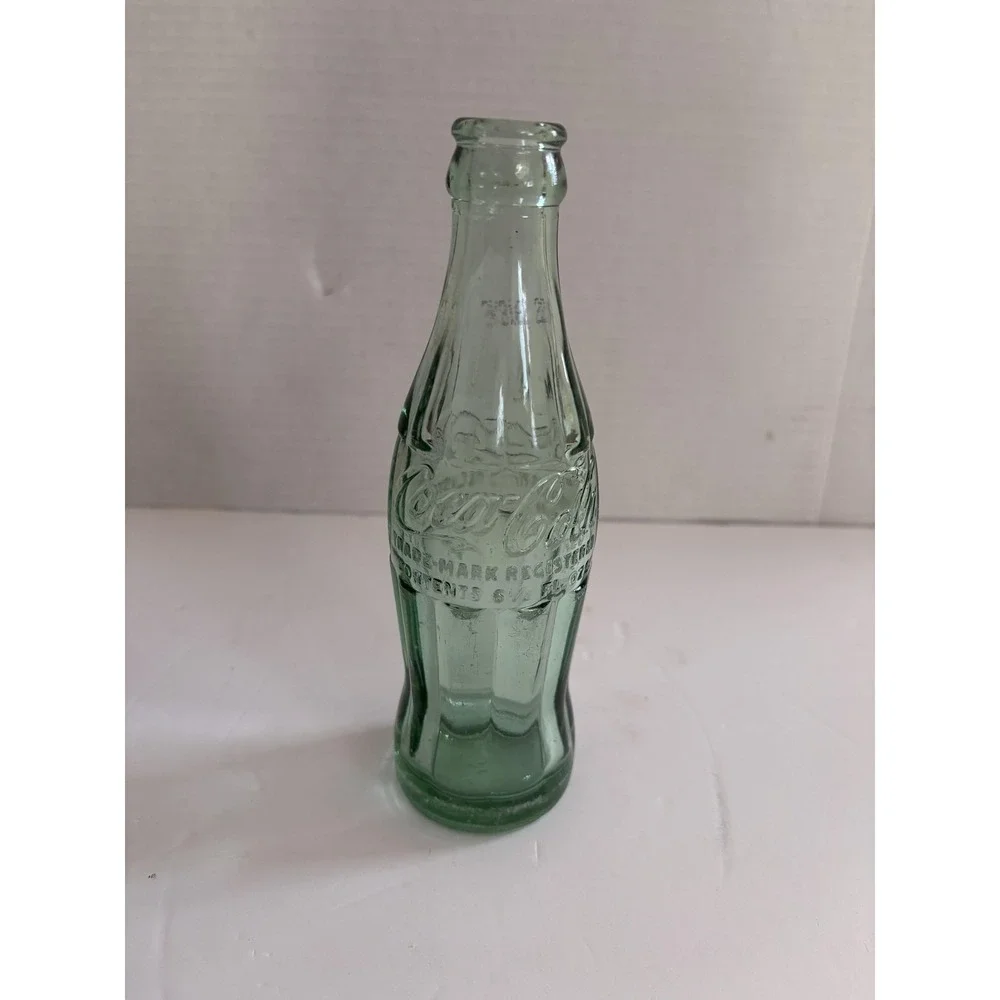 Vintage Coca-Cola Green Glass Bottle 6.5 oz Fort Lauderdale Embossed Soda Collec